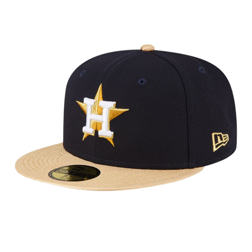 New Era Houston Astros 59Fifty Fitted Hat Cap 2022 World Series Side Patch