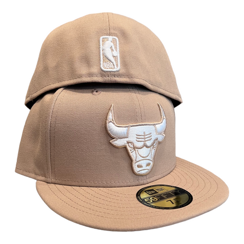 New Era Chicago Bulls Camel Pack 59FIFTY Fitted Cap Hat
