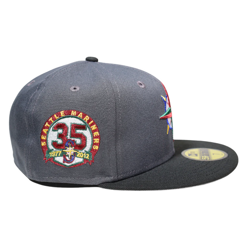 New Era Seattle Mariners 59FIFTY Fitted Hat 35th Anniversary Side Patch