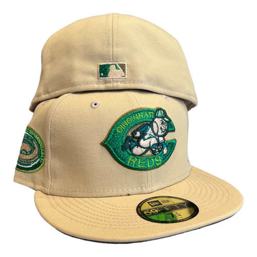 New Era Cincinnati Reds 59FIFTY Fitted Hat Cap 100th Year Side Patch New Era Cincinnati Reds 59FIFTY Fitted Hat Cap 100th Year Side Patch