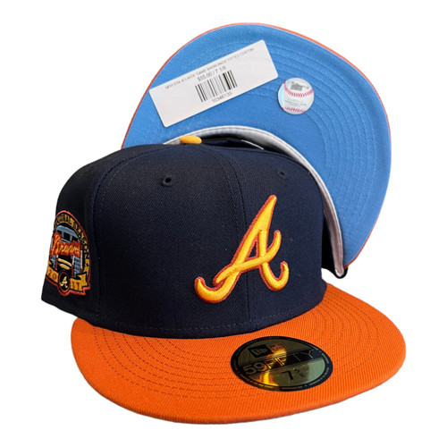 New Era Atlanta Braves 59FIFTY Fitted Hat Cap Inaugural Season Side Patch