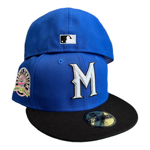 New Era Milwaukee Brewers 59FIFTY Hat Cap County Stadium Side Patch
