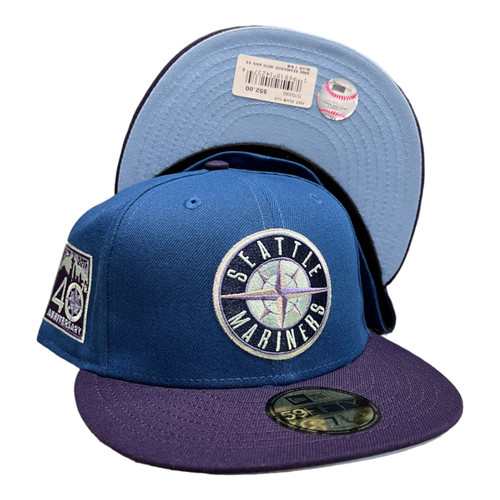 New Era Seattle Mariners 59FIFTY Fitted Hat Cap 40th Year Side Patch