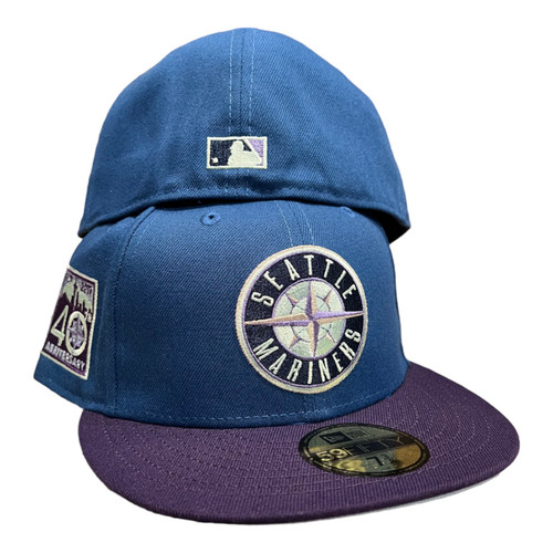 New Era Seattle Mariners 59FIFTY Fitted Hat Cap 40th Year Side Patch New Era Seattle Mariners 59FIFTY Fitted Hat Cap 40th Year Side Patch