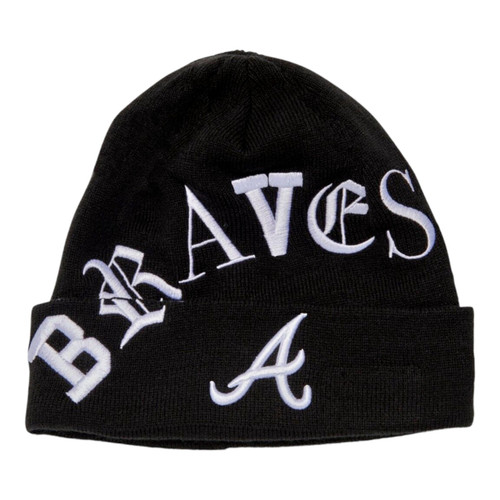 New Era Atlanta Braves MLB Blackletter Knit Beanie Hat