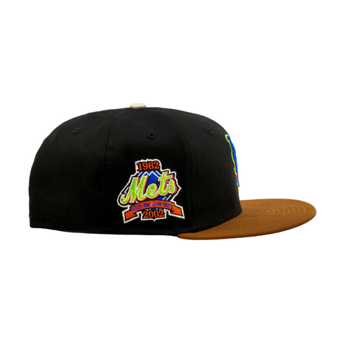New York Mets 59FIFTY Fitted Hat Cap 40th Anniversary Side Patch New York Mets 59FIFTY Fitted Hat Cap 40th Anniversary Side Patch