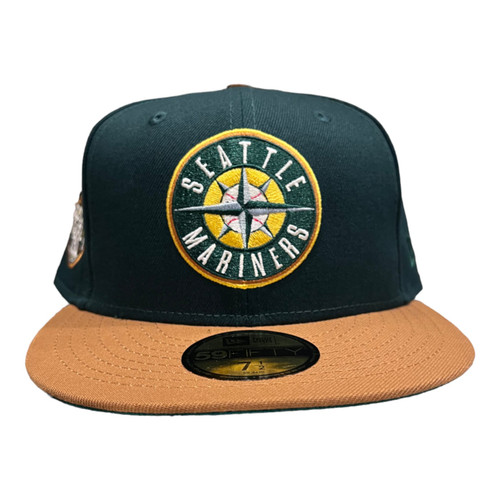 New Era Seattle Mariners 59FIFTY Fitted Hat Cap Green 2023 All Star Patch