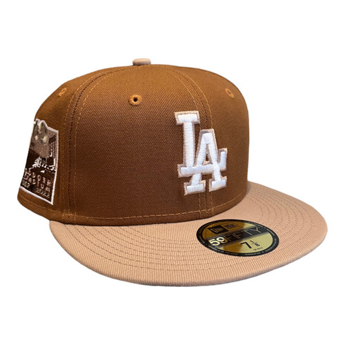 New Era Los Angeles Dodgers 59FIFTY Hat Cap Bronze 60 Year Side Patch