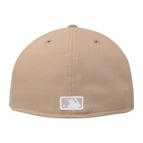 New Era Los Angeles Dodgers 59FIFTY Fitted Hat Cap Camel White Undervisor