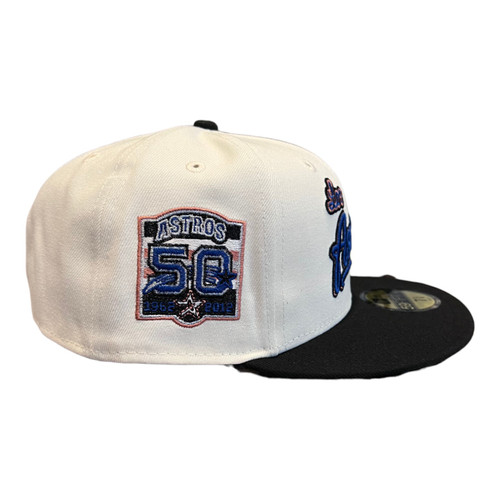 New Era Houston Los Astros 59FIFTY Fitted Hat Cap 50th Year Side Patch