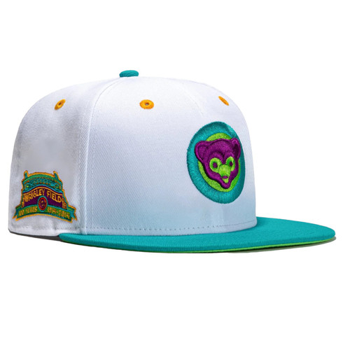 New Era Chicago Cubs 59FIFTY Hat Cap 100 Year Wrigley Field Side Patch