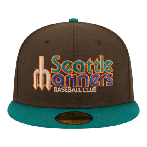 New Era Seattle Mariners 59FIFTY Fitted Hat 40th Year Side Patch New Era Seattle Mariners 59FIFTY Fitted Hat 40th Year Side Patch