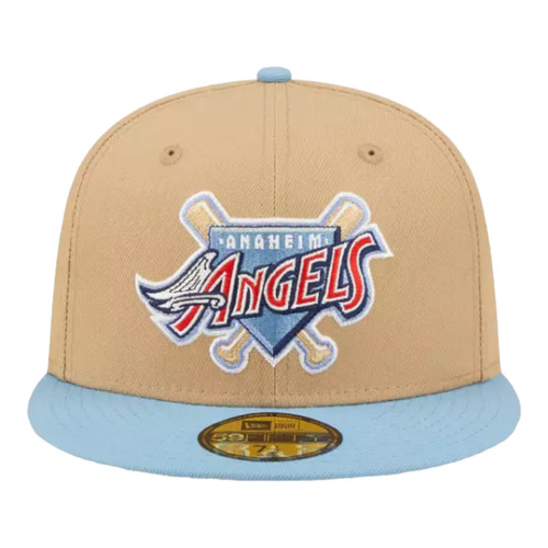 New Era Anaheim Angels CAMEL PACK 40th Season Patch 59FIFTY Fitted Hat New Era Anaheim Angels CAMEL PACK 40th Season Patch 59FIFTY Fitted Hat