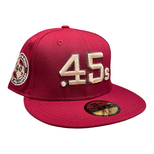 New Era Houston Astros 45's 59FIFTY Hat Cap 40th Year Anniversary Patch