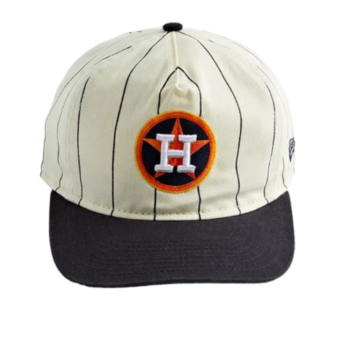 New Era Houston Astros Retro Pinstripe The Golfer Snapback Hat New Era Houston Astros Retro Pinstripe The Golfer Snapback Hat