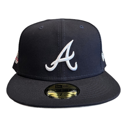 New Era Atlanta Braves 59FIFTY Fitted Hat Cap Navy 2021 World Series Patch