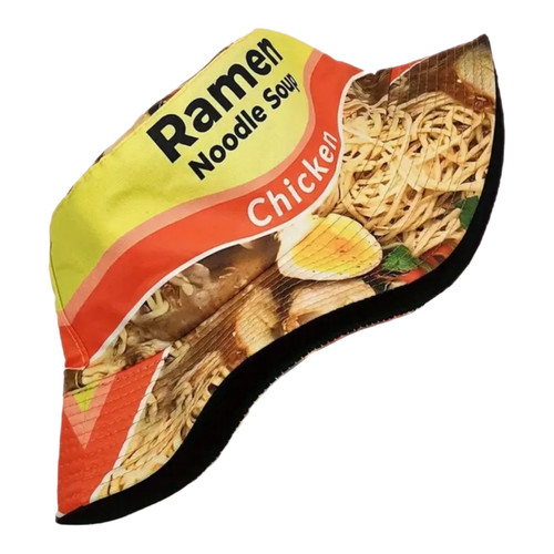 Chicken Ramen Noodle Unisex Bucket Hat Cap Reversable