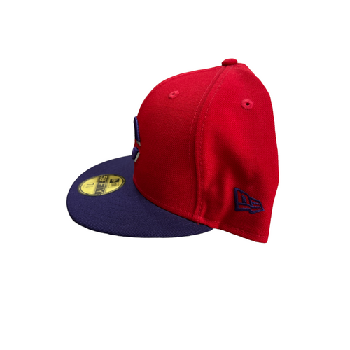 Cincinnati Reds 59FIFTY Fitted Hat Cap Purple Undervisor