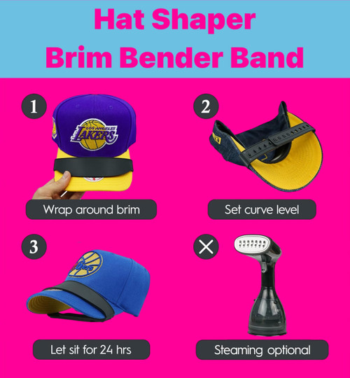 Hat Shaper Hat Brim Bender Band with 9 Brim Curve Hat Curving Sizes Hat Shaper Hat Brim Bender Band with 9 Brim Curve Hat Curving Sizes