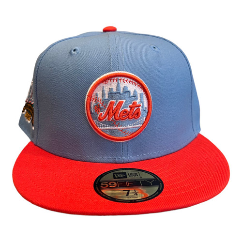 New Era New York Mets 2 Tone 59FIFTY Fitted Hat Cap 40th Year Side Patch New Era New York Mets 2 Tone 59FIFTY Fitted Hat Cap 40th Year Side Patch