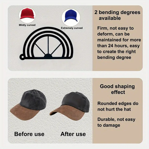 Baseball Hat Shaper Brim Hat Bender Cap Brim Shaper Curver 2 PACK Baseball Hat Shaper Brim Hat Bender Cap Brim Shaper Curver 2 PACK