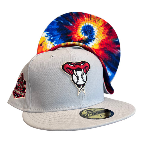 New Era Arizona Diamondbacks 59FIFTY Hat Tie Dye Undervisor 20 Year Patch