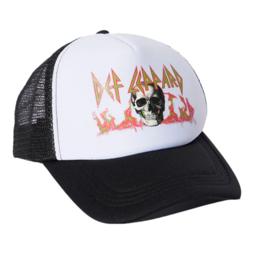 Def Leppard Skull Retro Adjustable Snapback Trucker Hat