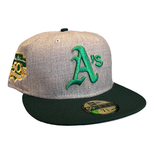 New Era Oakland Athletics 59FIFTY Fitted Hat Cap Jackie Robinson Patch