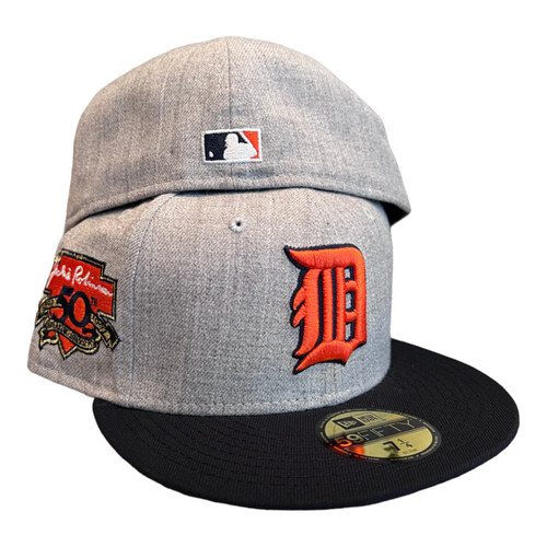 New Era Detroit Tigers 59FIFTY Fitted Hat Gray Jackie Robinson Patch