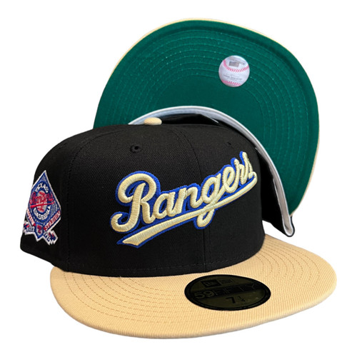 New Era Texas Rangers Anti Hero 59FIFTY Fitted Hat Arlington Stadium Patch