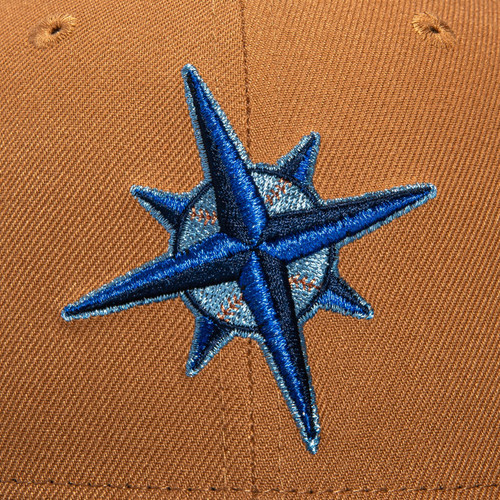 New Era Seattle Mariners Fields 59FIFTY Fitted Hat Khaki 20th Year Patch