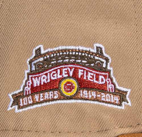 New Era Chicago Cubs 59FIFTY Fitted Hat Cap Wrigley Field Word Mark Patch