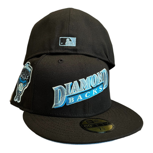 New Era Arizona Diamondbacks Black ICE 59FIFTY Fitted Hat 1993 Side Patch