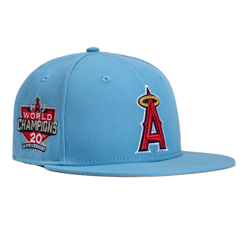 New Era Anaheim Angels 59Fifty Fitted Hat 2002 World Series Side Patch