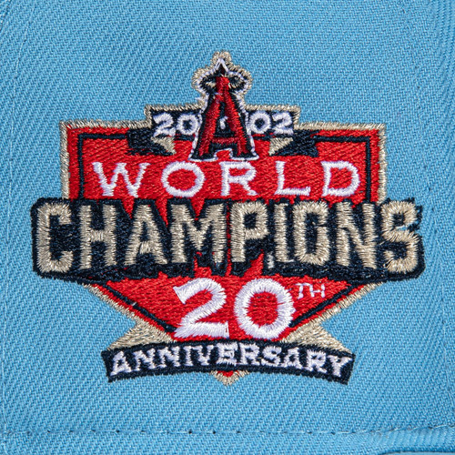 New Era Anaheim Angels 59Fifty Fitted Hat 2002 World Series Side Patch