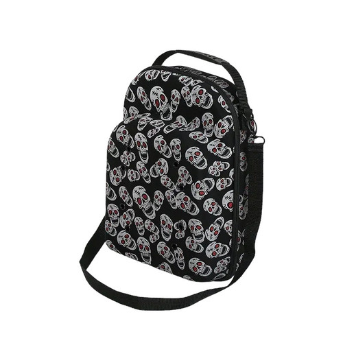 Hat Cap Carrying Carrier Case Handle Fits 6-8 Hats Carry Bag Zipper Black SKULL Hat Cap Carrying Carrier Case Handle Fits 6-8 Hats Carry Bag Zipper Black SKULL