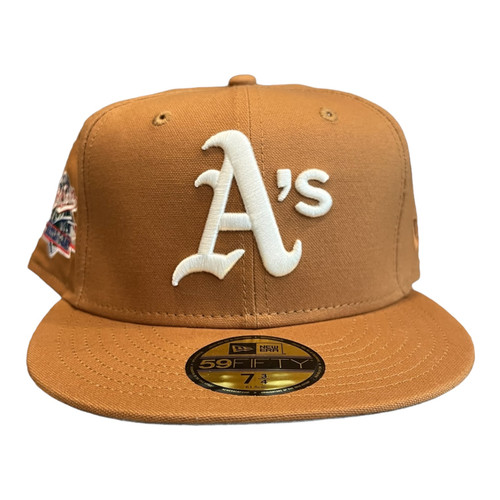 New Era Oakland Athletics 59FIFTY Fitted Hat Khaki Battle Of The Bay Patch