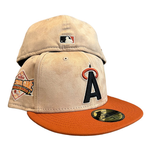 New Era Anaheim Angels 59FIFTY Fitted Hat Suede 1989 All Star Game Patch