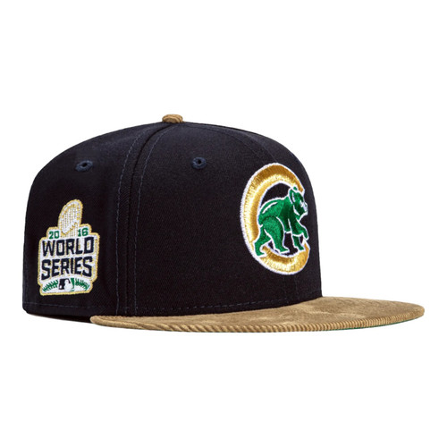 New Era Chicago Cubs 59FIFTY Fitted Hat Navy 2016 World Series Patch