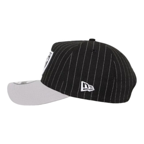 New Era Las Vegas Raiders 2-Tone Pinstripe 9FORTY A-Frame Snapback Pinstripe Hat