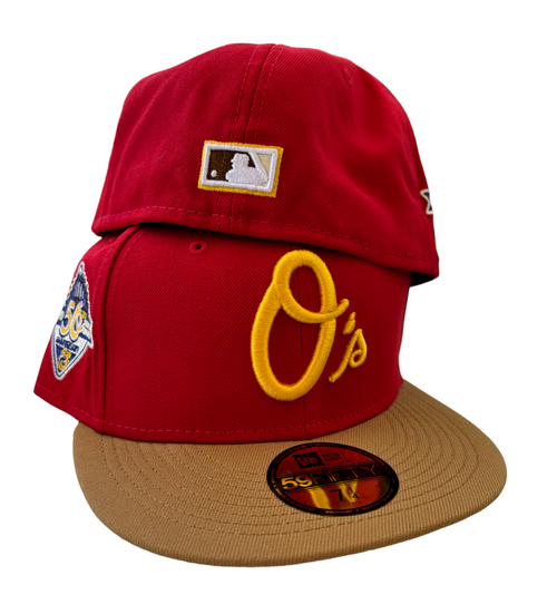 Baltimore Orioles 59FIFTY Fitted Hat 50 Year Anniversary Patch