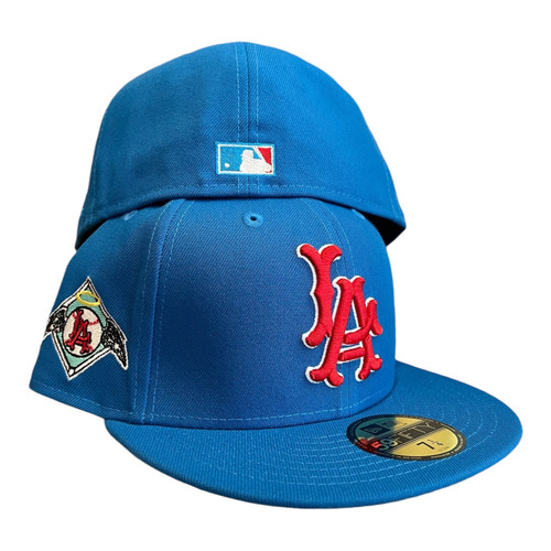 New Era Anaheim Angels 59FIFTY Fitted Hat Cap LA Los Angeles Side Patch New Era Anaheim Angels 59FIFTY Fitted Hat Cap LA Los Angeles Side Patch