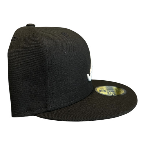 New Era Atlanta Braves 59FIFTY Fitted Hat Cap Black / White