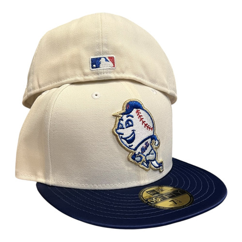 New Era New York Mets Mr Met Mascot Pack 59FIFTY Fitted Hat White New Era New York Mets Mr Met Mascot Pack 59FIFTY Fitted Hat White
