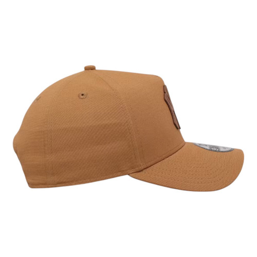 New Era New York Yankees 9FORTY A-Frame Trucker Snapback Hat Wheat Canvas Pack New Era New York Yankees 9FORTY A-Frame Trucker Snapback Hat Wheat Canvas Pack