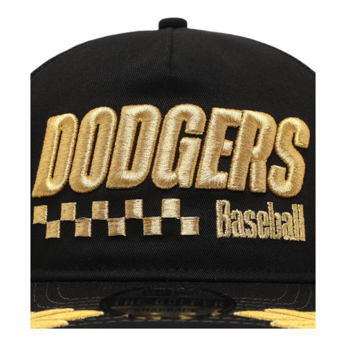 New Era Los Angeles Dodgers Podium Pack Golfer Trucker Snapback Hat - Black