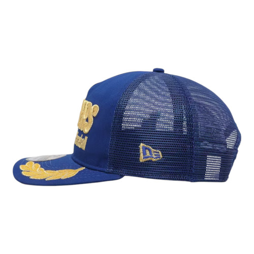 New Era Los Angeles Dodgers Podium Pack Golfer Trucker Snapback Hat - Blue