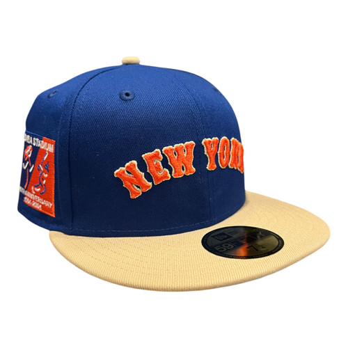 New Era New York Mets 59FIFTY Fitted Hat Cap Blue Shea Stadium Side Patch New Era New York Mets 59FIFTY Fitted Hat Cap Blue Shea Stadium Side Patch