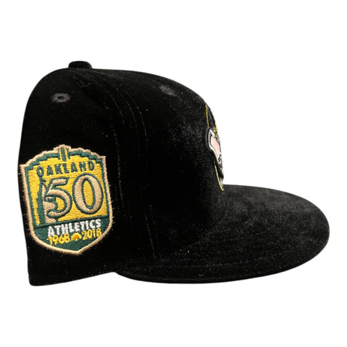 New Era Oakland Athletics 59FIFTY Fitted Hat Velvet Pack 50th Year Patch New Era Oakland Athletics 59FIFTY Fitted Hat Velvet Pack 50th Year Patch