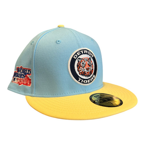 New Era Detroit Tigers 59FIFTY Fitted Hat Cap 1984 World Series Side Patch